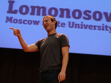 Марк Цукерберг провел открытую лекцию в МГУ