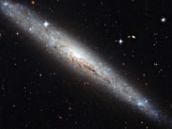 Хаббл сфотографировал спиральную галактику