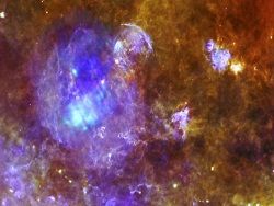 НАСА опубликовала красочную фотографию умирающей звезды