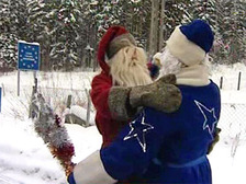 Дед Мороз и Йолупукки обменялись high-tech-подарками