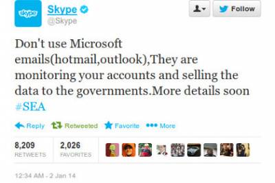 Сирийские хакеры атаковали аккаунты Skype в соцсетях