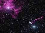 Chandra X-ray сняла самый быстродвижущийся пульсар