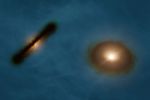 Ученые нашли аномалию в ориентации протопланетных дисков у двойной звезды