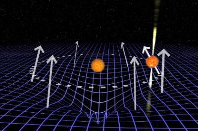Искривление пространства-времени сделало невидимой нейтронную звезду