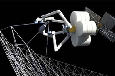 Роботов-пауков научат ткать космические конструкции на орбите