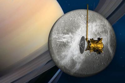 Станция Cassini получила новые изображения Дионы