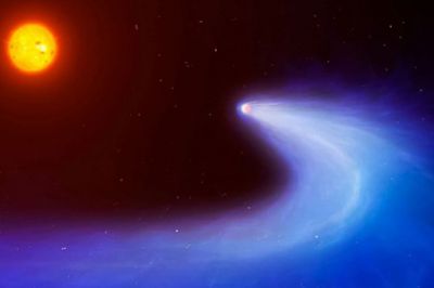 Ученые обнаружили у горячего нептуна хвост кометы