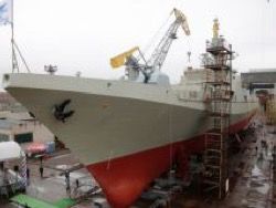 Новый фрегат Адмирал Макаров готовят к спуску на воду