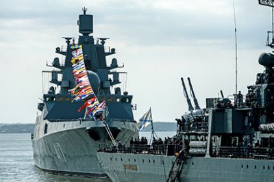 Новый фрегат «Адмирал Горшков» прибыл на Северный флот