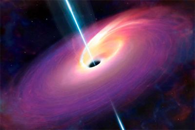 Волны пространства-времени объяснили слиянием черных дыр в гигантской звезде
