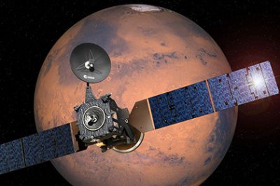 Станция ExoMars сделала снимок спутника Марса