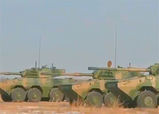 Китайцы показали испытания колесных танков