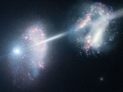 Гамма-вспышка подсветила астрономам пару галактик