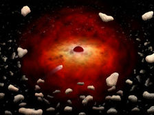 Загадочные вспышки в центре Галактики: черная дыра питается астероидами