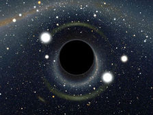 Астрономы представили столкновение Земли с новорождённой чёрной дырой