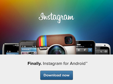 Приложение Instagram стало доступно владельцам Android-смартфонов