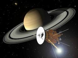 Последний маневр межпланетной станции Cassini