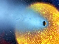 Астрономы нашли испаряющуюся планету