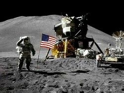Nasa потеряли свой флаг на луне