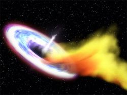 Поглощенная звезда помогла установить массу черной дыры
