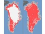 Теплое лето заставило Гренландию потемнеть