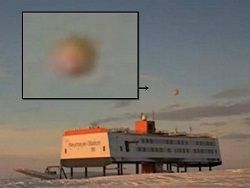 Немцы смогли заснять НЛО в Антарктиде